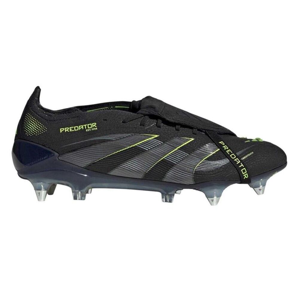 Predator Mens Predator Elite Folded Tongue Soft Ground Football Boots / Black/Le